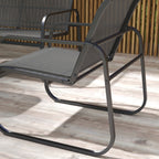Solarias Salon de jardin 4 pièces avec 2 fauteuils 1 canapé 2 places d'extérieur et table basse plateau en verre trempé