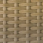 Solarias Salon de jardin extérieur d'angle moduable 4 places en résine tressée canapé de jardin extérieur avec table basse c