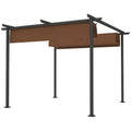 Solarias Pergola jardin exterieur 3x3 m toit coulissante rétractable polyester haute densité 180g/m², abri soleil UPF30+, ma