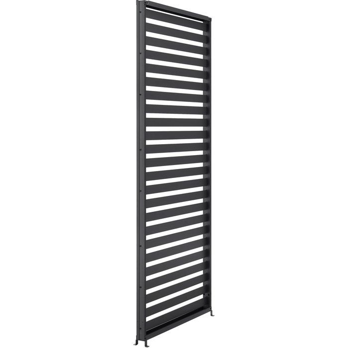 Solarias Persienne pour pergola - Aluminium - Gris - 229 x 93 cm