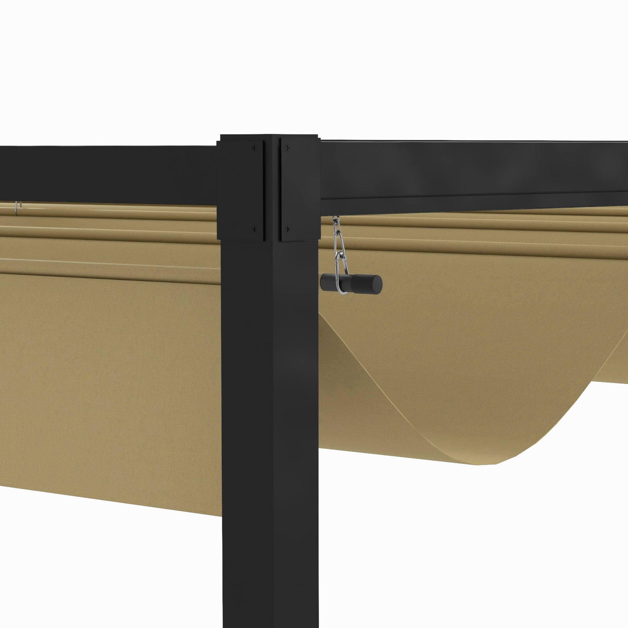Solarias Pergola, Protection Solaire Robuste pour Jardin, Balcon, Terrasse, en Métal et Matériau Plastique, Résistant aux UV