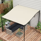 Solarias Pergola de jardin en toile 2.5x3 m avec 8 Trous de Drainage, en Polyester, 297x243 cm, Beige