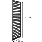Solarias Persienne pour pergola - Aluminium - Gris - 229 x 93 cm