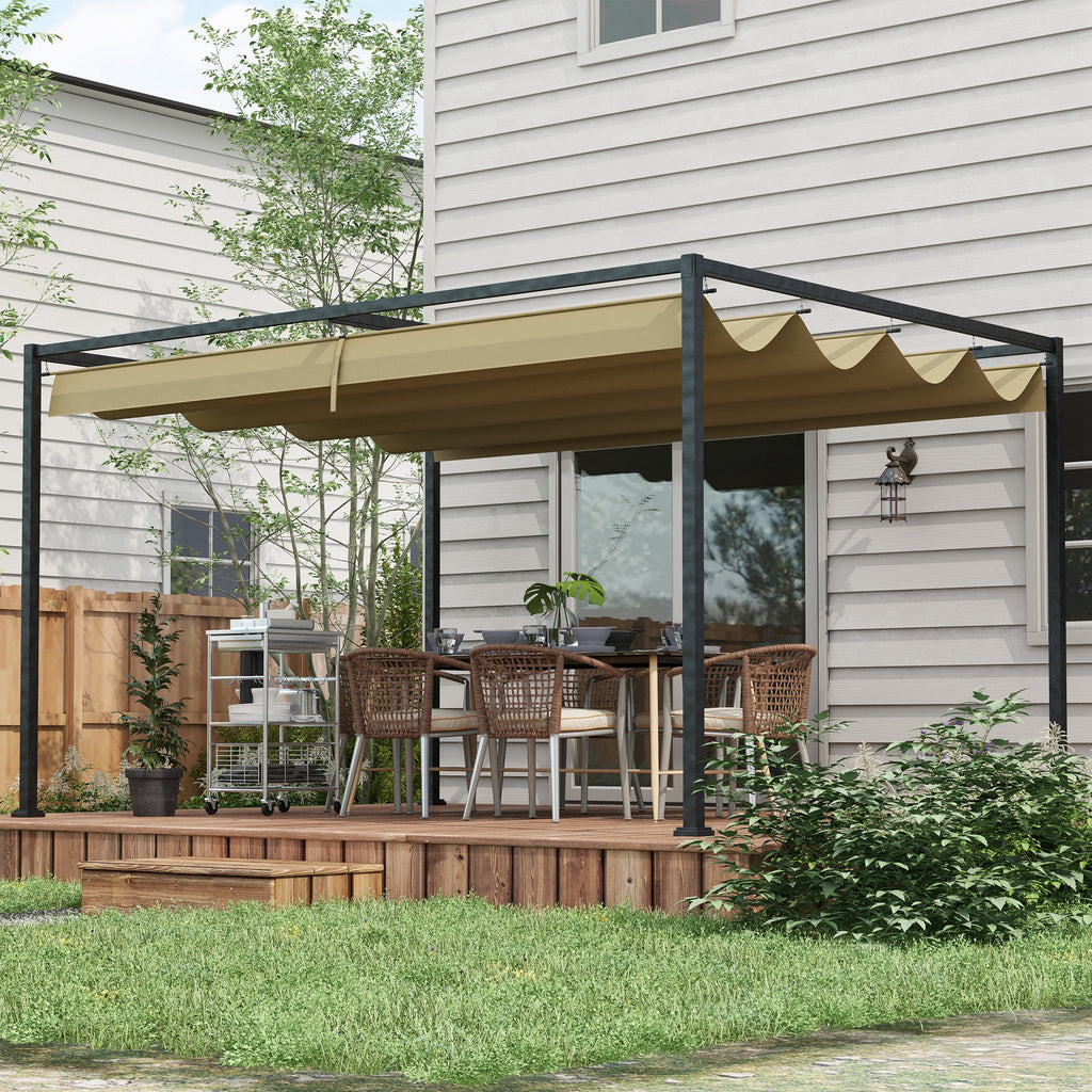 Solarias Pergola, Protection Solaire Robuste pour Jardin, Balcon, Terrasse, en Métal et Matériau Plastique, Résistant aux UV