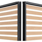 Solarias Persienne pour pergola - Aluminium - Gris et naturel - 229 x 93 cm