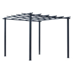 Solarias Pergola autoportante Style Contemporain - Toit terrasse à décorer - dim. 3L x 3l x 2,3H m - métal époxy anticorrosi