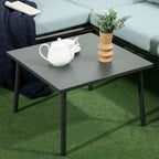 Solarias Salon de jardin d'angle 4 pièces avec 2 canapé d'angle 2 places + 1 canapé d'angle 1 place + table basse coussins g