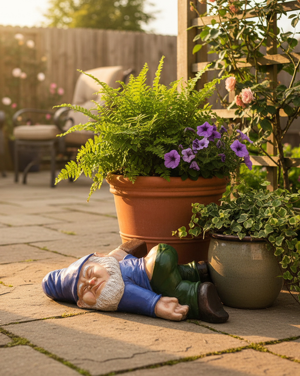 funny-reclining-garden-gnome-hand-painted-resin-ornament