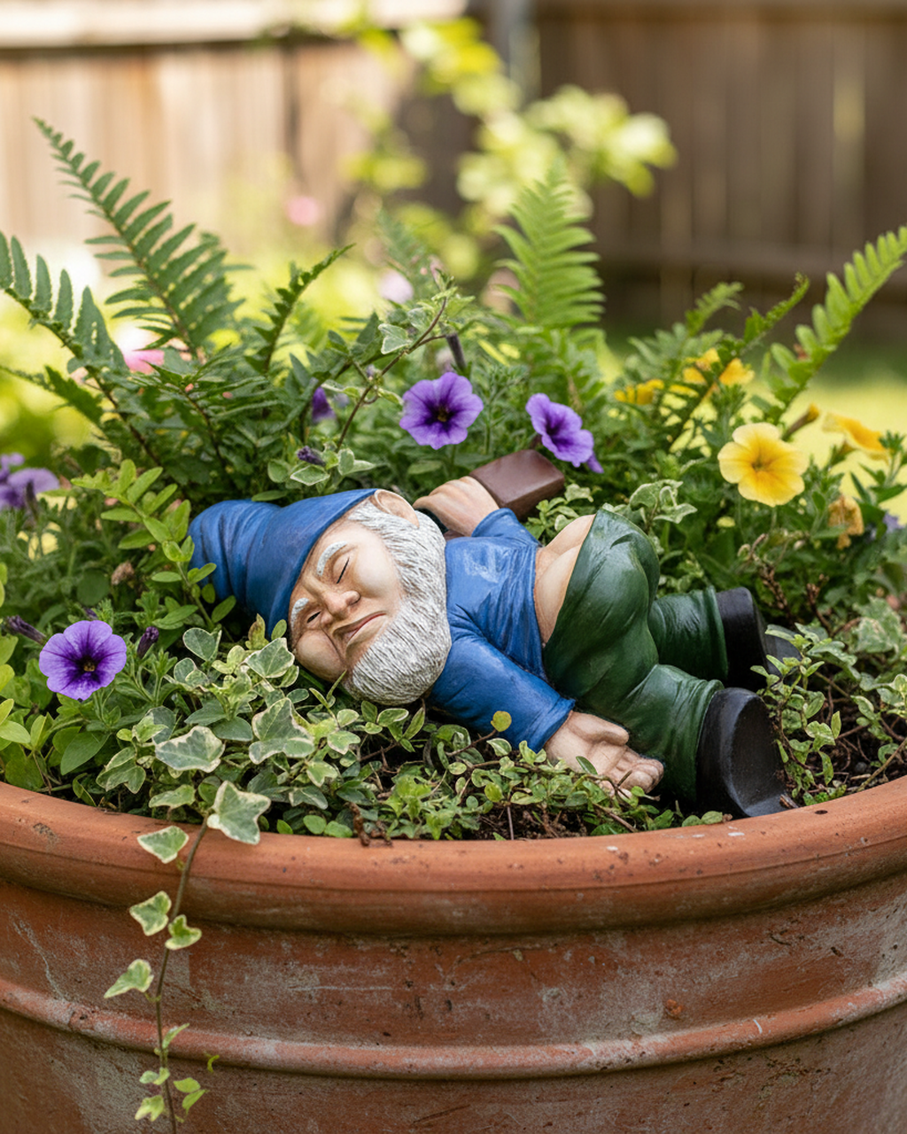 funny-reclining-garden-gnome-hand-painted-resin-ornament
