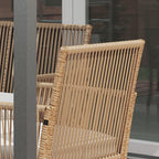 Solarias Ensemble salon de jardin 4 pièces canapé 2 places 2 fauteuils 1 table basse plateau verre trempé