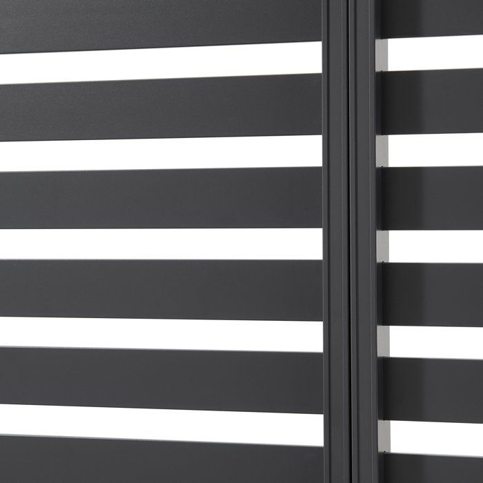 Solarias Persienne pour pergola - Aluminium - Gris - 229 x 93 cm