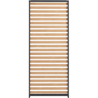 Solarias Persienne pour pergola - Aluminium - Gris et naturel - 229 x 93 cm