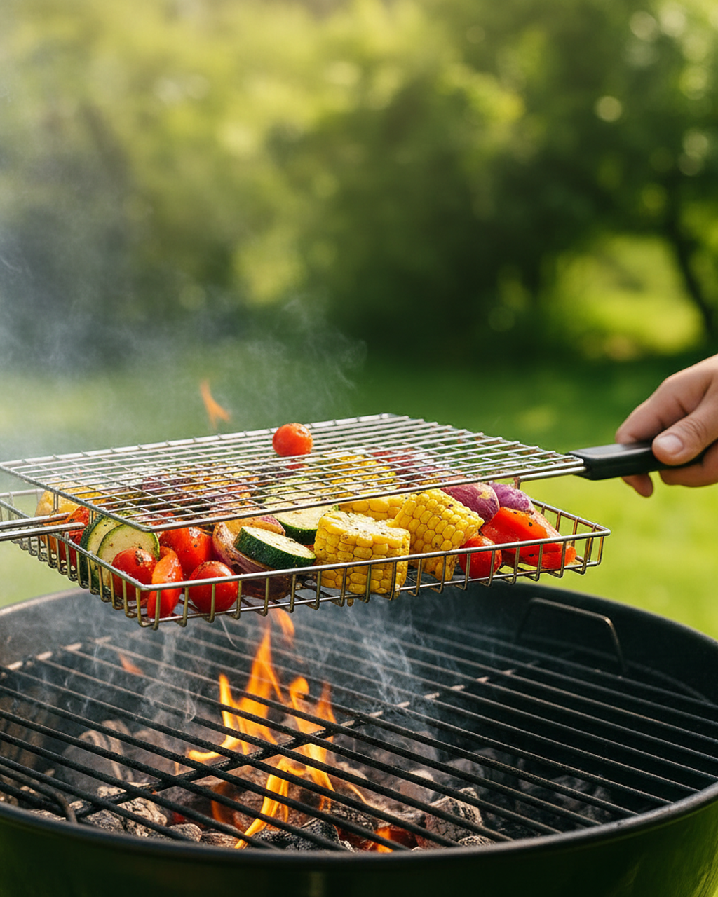 rotating-stainless-steel-bbq-grilling-basket