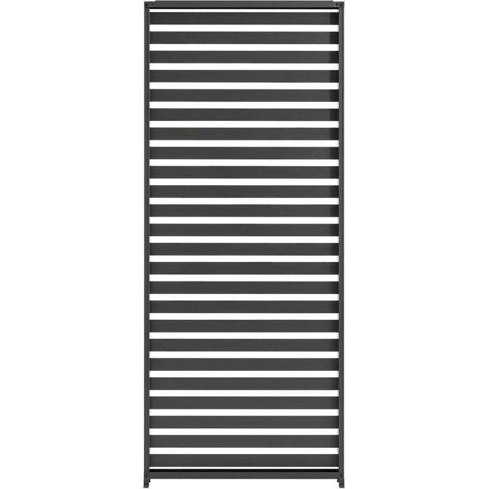Solarias Persienne pour pergola - Aluminium - Gris - 229 x 93 cm
