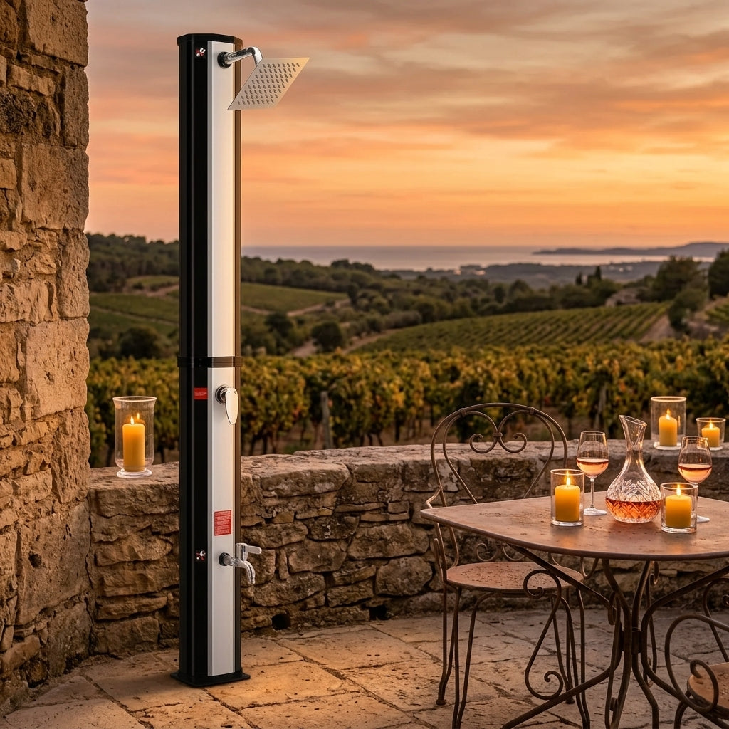 Terrasse française au coucher du soleil avec ONDA | Solarias