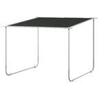 Solarias Pavillon mobile, avec roues, sacs de sable inclus, cadre en métal, 3x3m, Gris