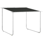 Solarias Pavillon mobile, avec roues, sacs de sable inclus, cadre en métal, 3x3m, Gris